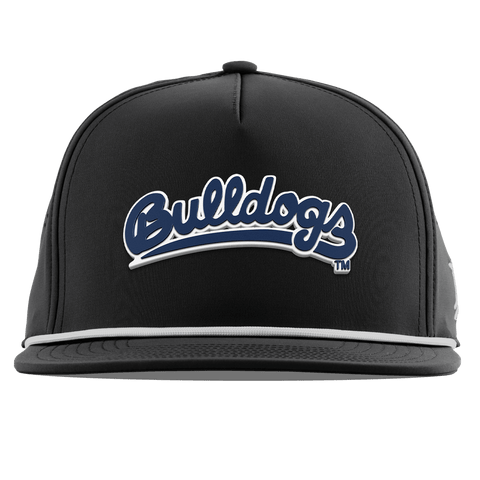 Fresno State University "Bulldogs Script Navy" Flat 5 Panel Rope Black