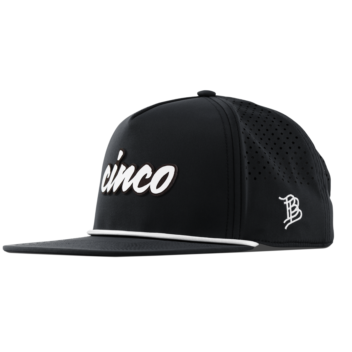 Cinco Script Flat 5 Panel Rope Black