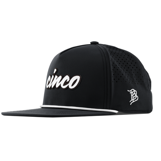 Cinco Script Flat 5 Panel Rope Black