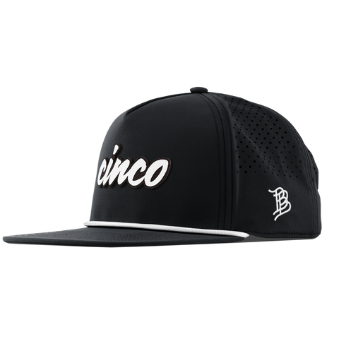 Cinco Script Flat 5 Panel Rope Black