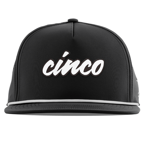 Cinco Script Flat 5 Panel Rope Black