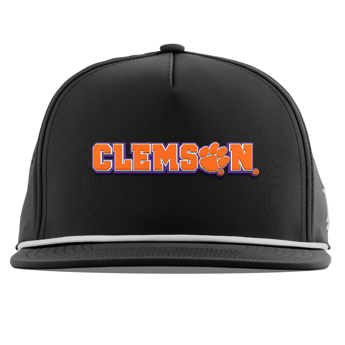 Clemson University "Clemson Block" Flat 5 Panel Rope Black
