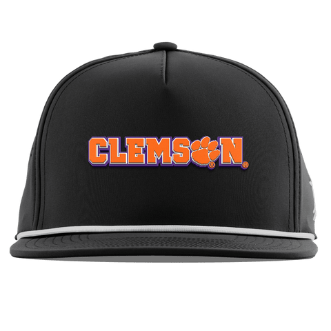 Clemson University "Clemson Block" Flat 5 Panel Rope Black
