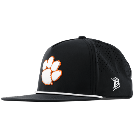 Clemson University "Clemson Tigers Paw" Flat 5 Panel Rope Black