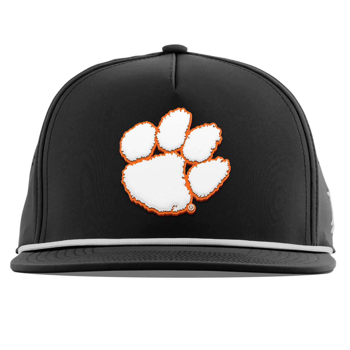 Clemson University "Clemson Tigers Paw" Flat 5 Panel Rope Black