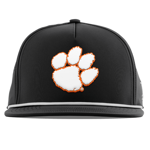 Clemson University "Clemson Tigers Paw" Flat 5 Panel Rope Black