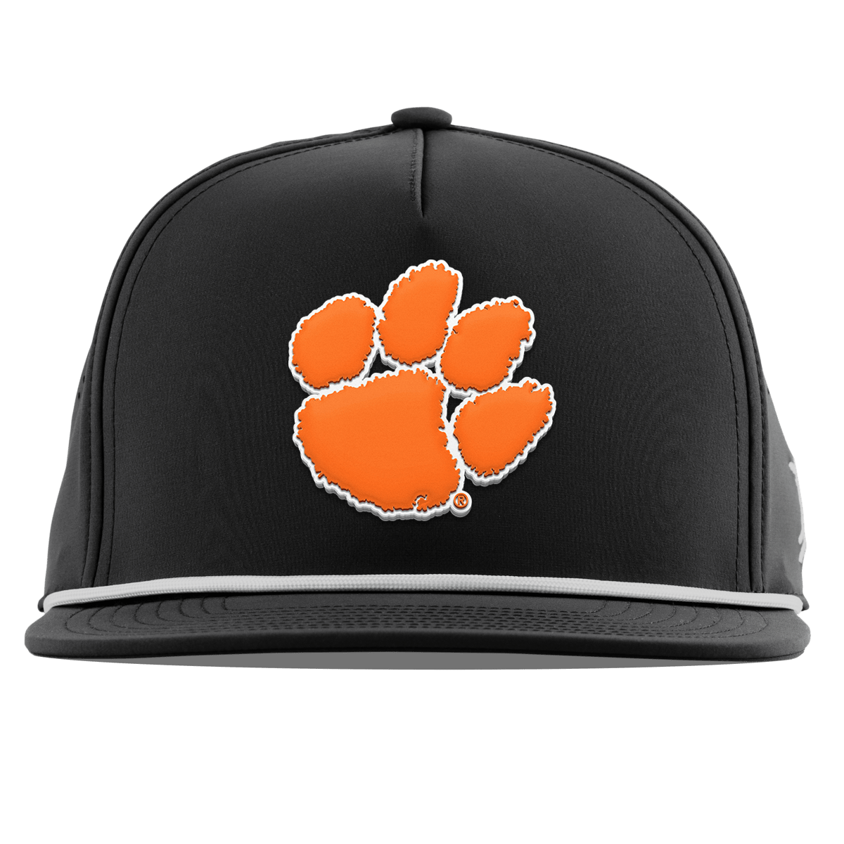 Clemson University "Clemson Tiger Paw" Flat 5 Panel Rope Black