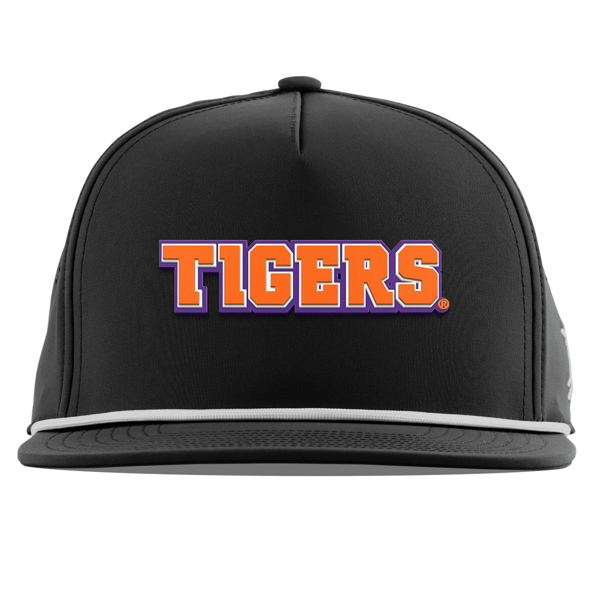 Clemson University "Clemson Tigers Block" Flat 5 Panel Rope Black