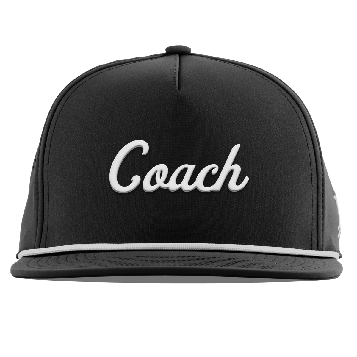 Coach Flat 5 Panel Rope (Script) Black