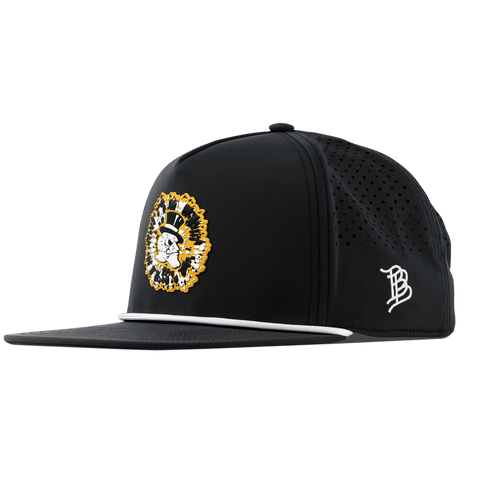 Wake Forest University "Deacons Tie Dye" Flat 5 Panel Rope Black