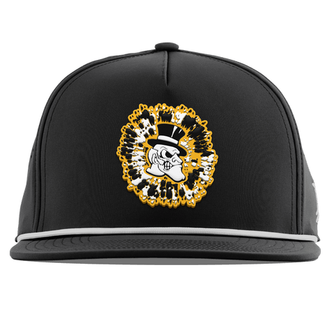 Wake Forest University "Deacons Tie Dye" Flat 5 Panel Rope Black