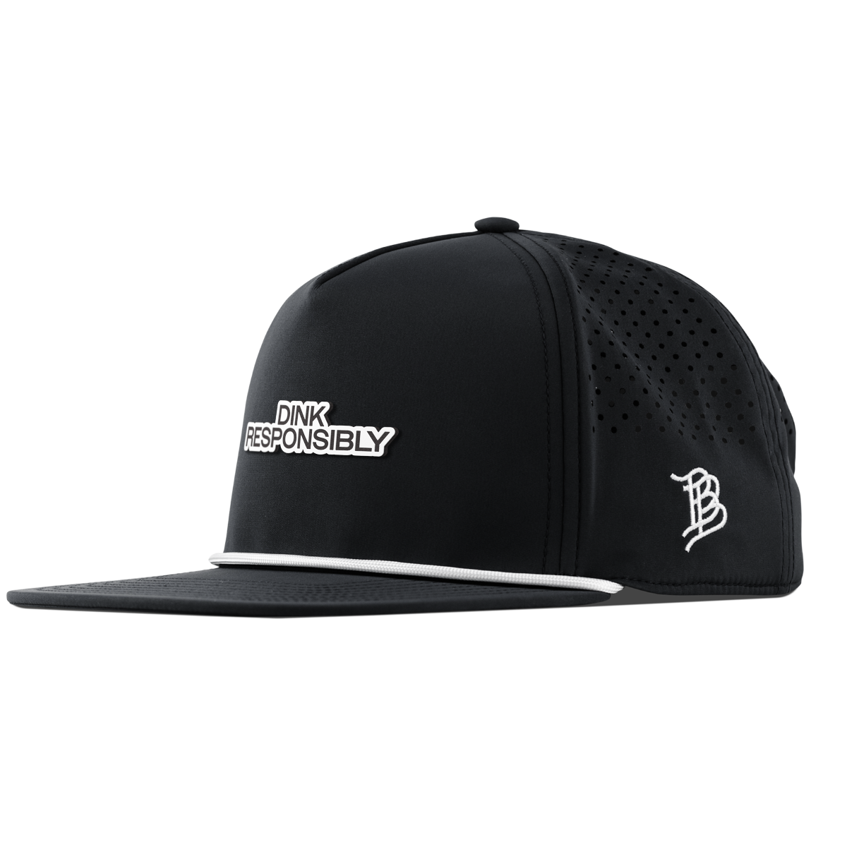 Dink Responsibly Flat 5 Panel Rope Black