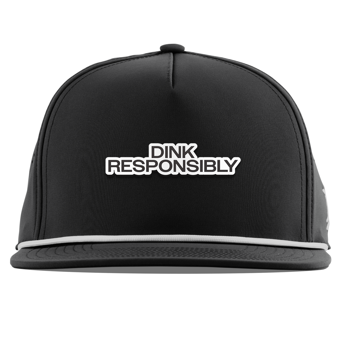 Dink Responsibly Flat 5 Panel Rope Black