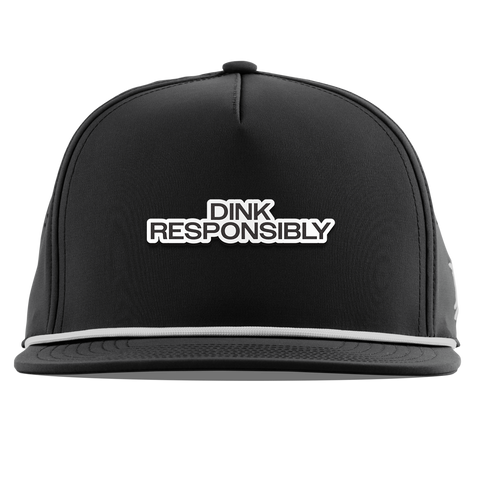 Dink Responsibly Flat 5 Panel Rope Black