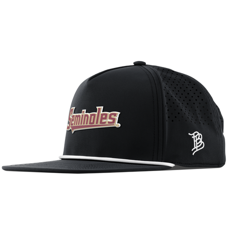 Florida State University "FSU Seminoles Block" Flat 5 Panel Rope Black