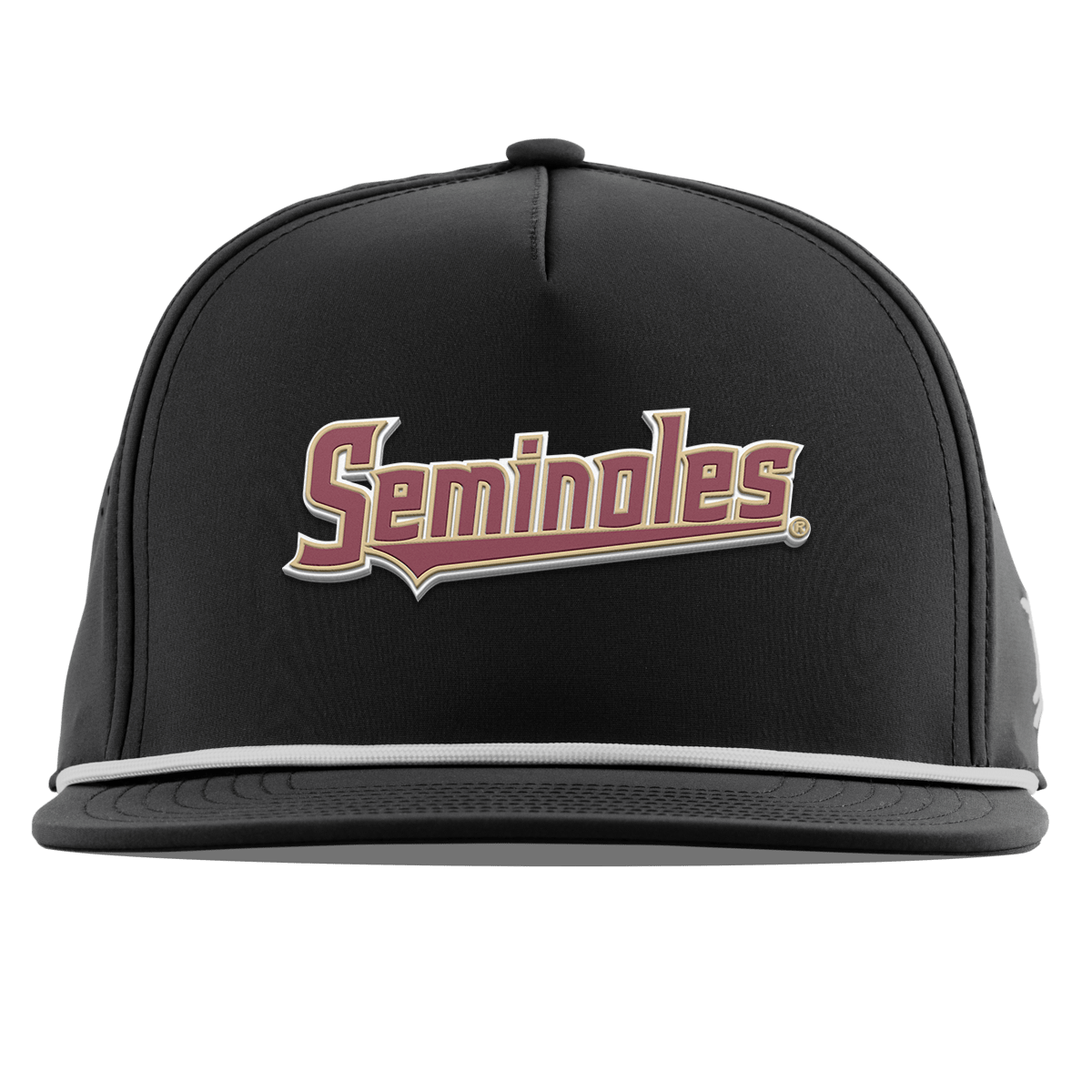 Florida State University "FSU Seminoles Block" Flat 5 Panel Rope Black