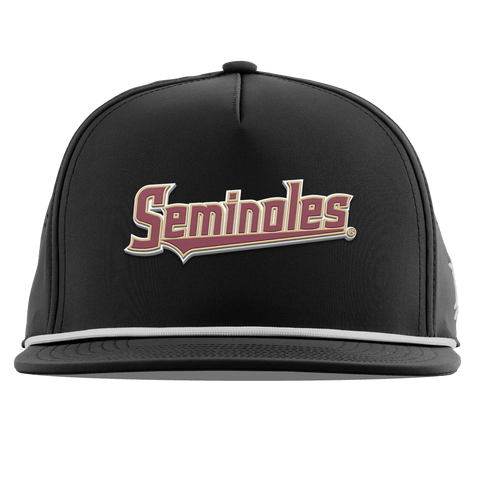 Florida State University "FSU Seminoles Block" Flat 5 Panel Rope Black