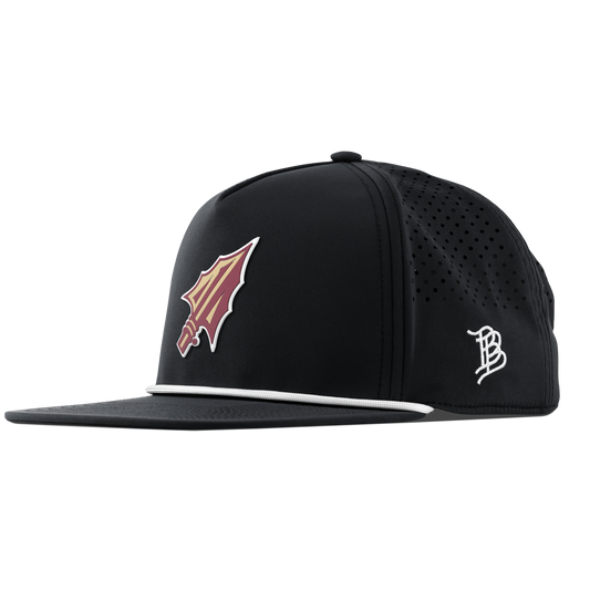 Florida State University "FSU Spear Tip" Flat 5 Panel Rope Black