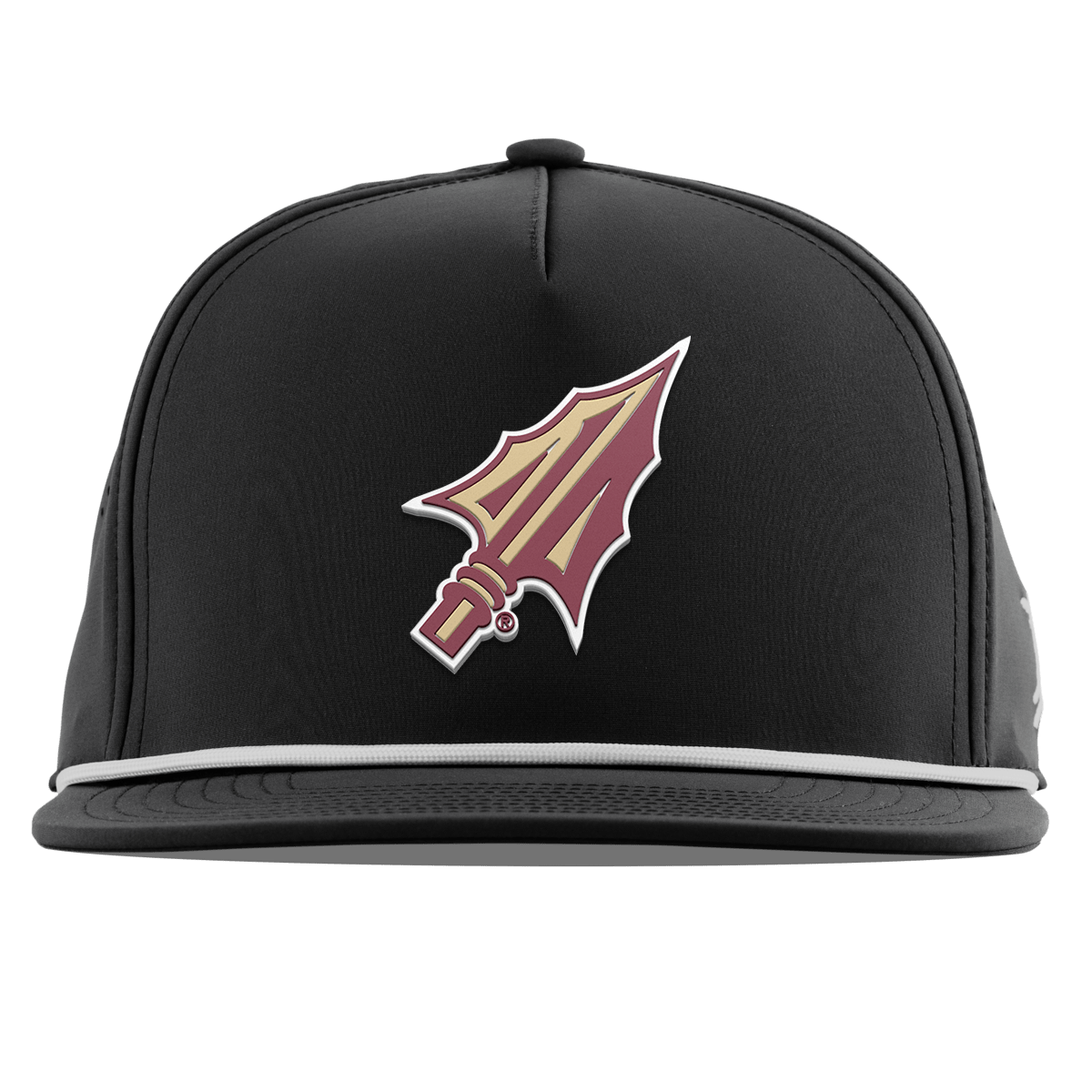 Florida State University "FSU Spear Tip" Flat 5 Panel Rope Black