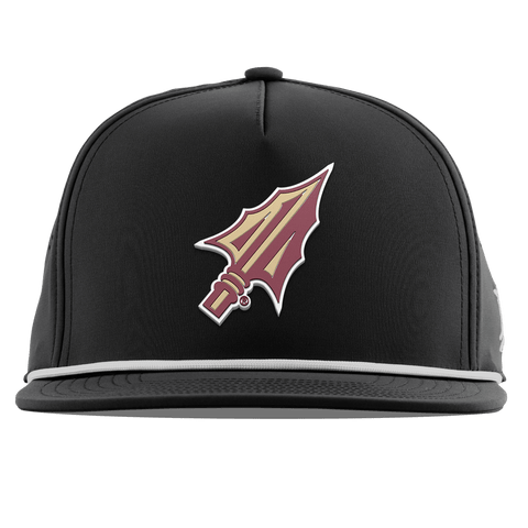 Florida State University "FSU Spear Tip" Flat 5 Panel Rope Black