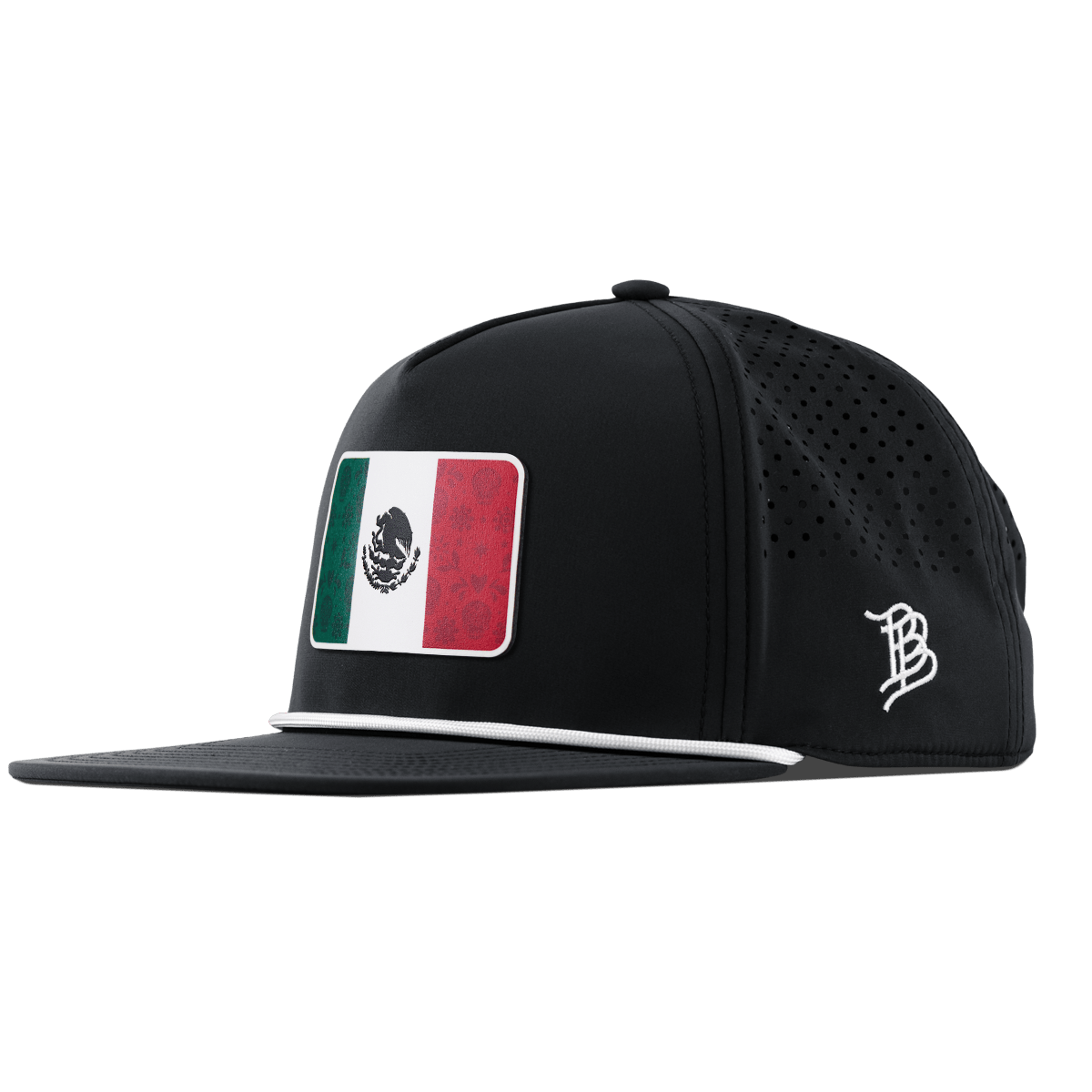 Fiesta Flag Flat 5 Panel Rope Black