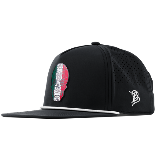 Fiesta Sugar Skull Flat 5 Panel Rope Black