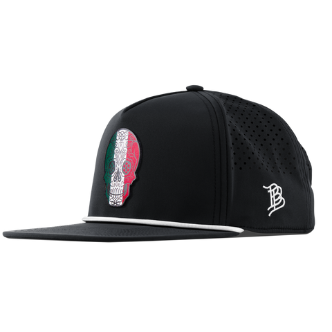 Fiesta Sugar Skull Flat 5 Panel Rope Black