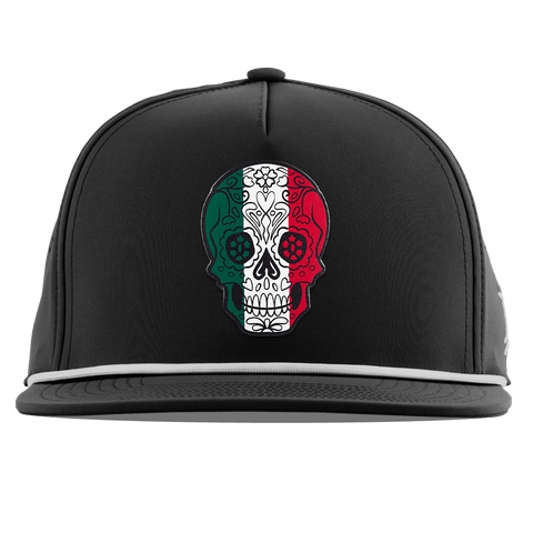 Fiesta Sugar Skull Flat 5 Panel Rope Black