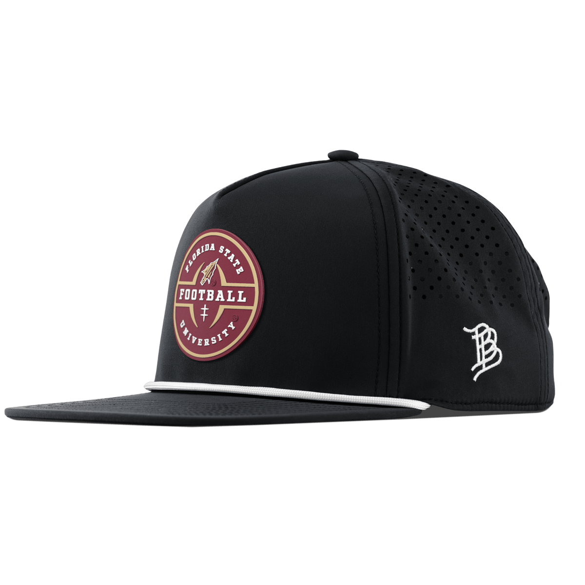 Florida State University "Florida State Football Legacy" Flat 5 Panel Rope Black