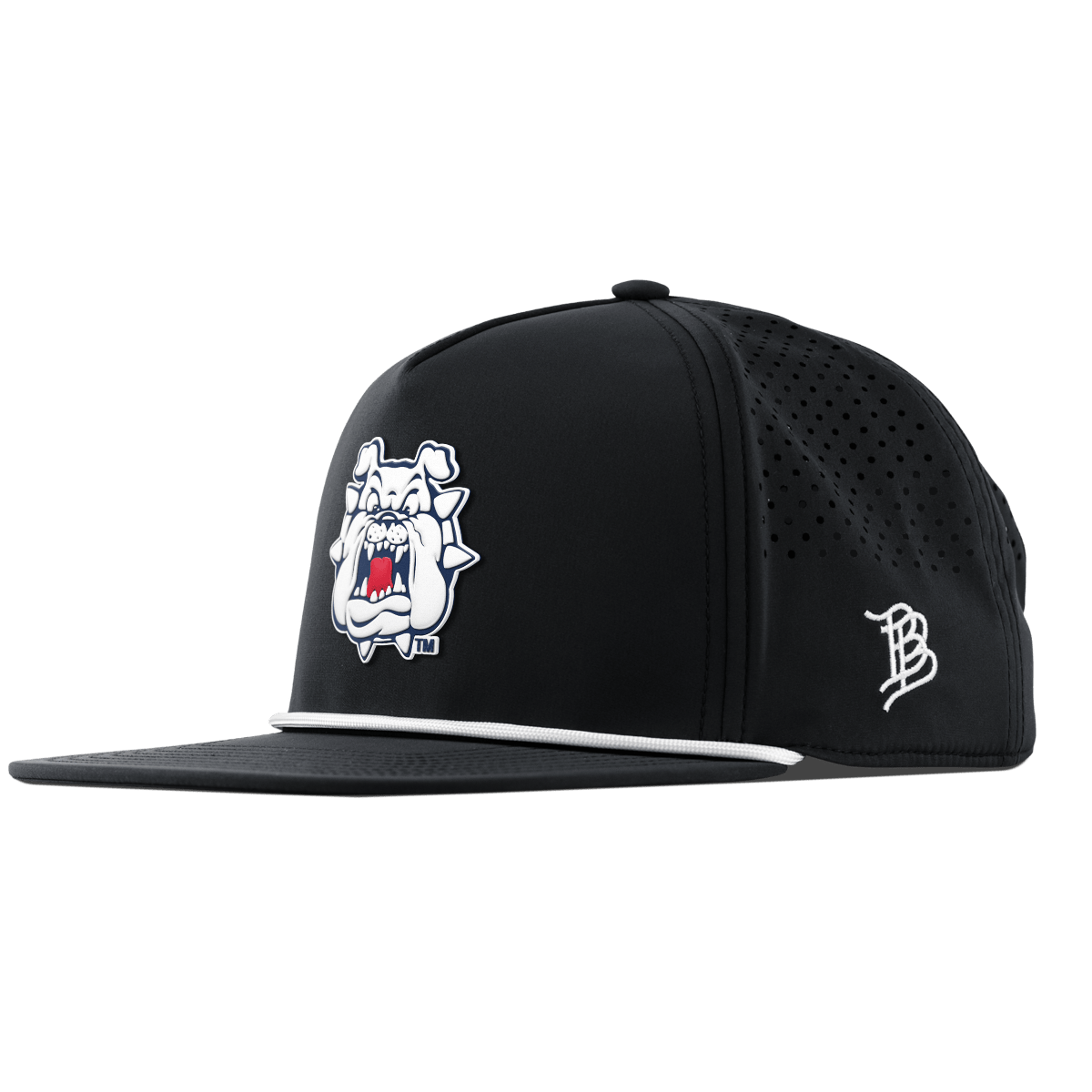 Fresno State University "Fresno State Bulldogs" Flat 5 Panel Rope Black
