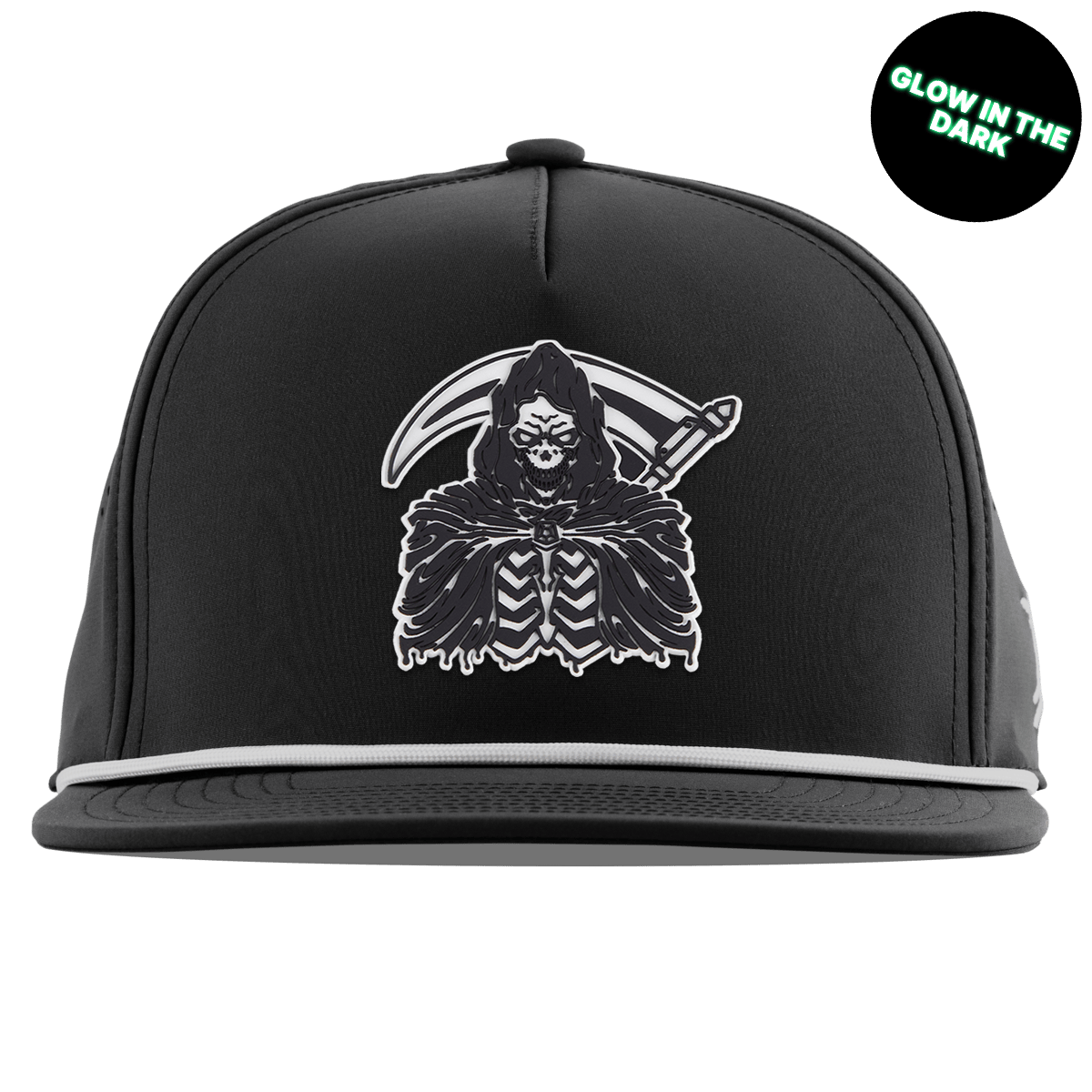 Grim Reaper Glow Flat 5 Panel Rope Black