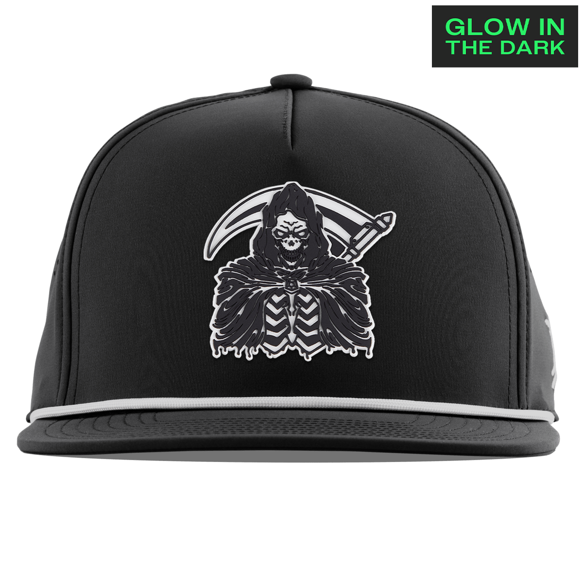 Grim Reaper Glow Flat 5 Panel Rope Black