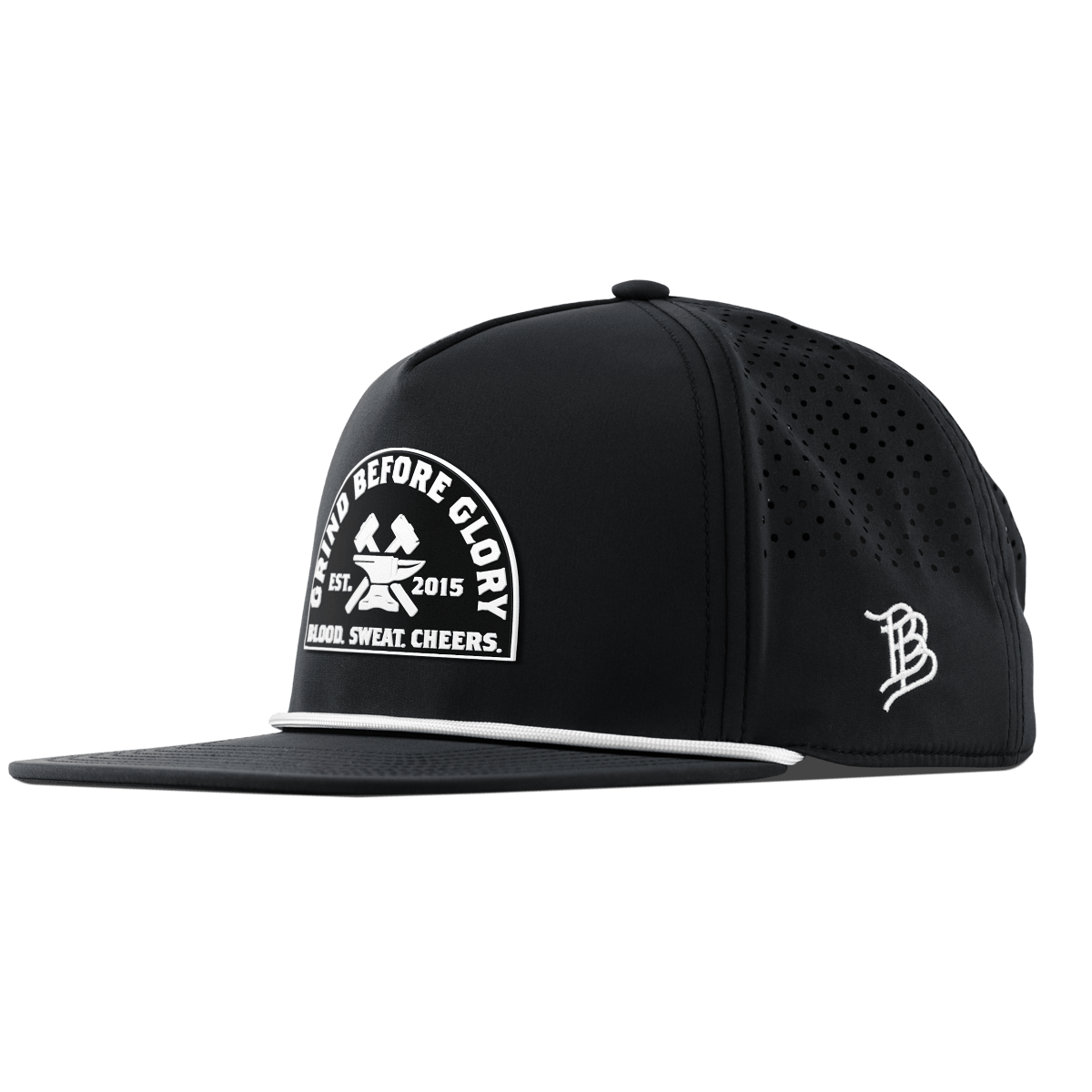 Grind Before Glory Flat 5 Panel Rope Black