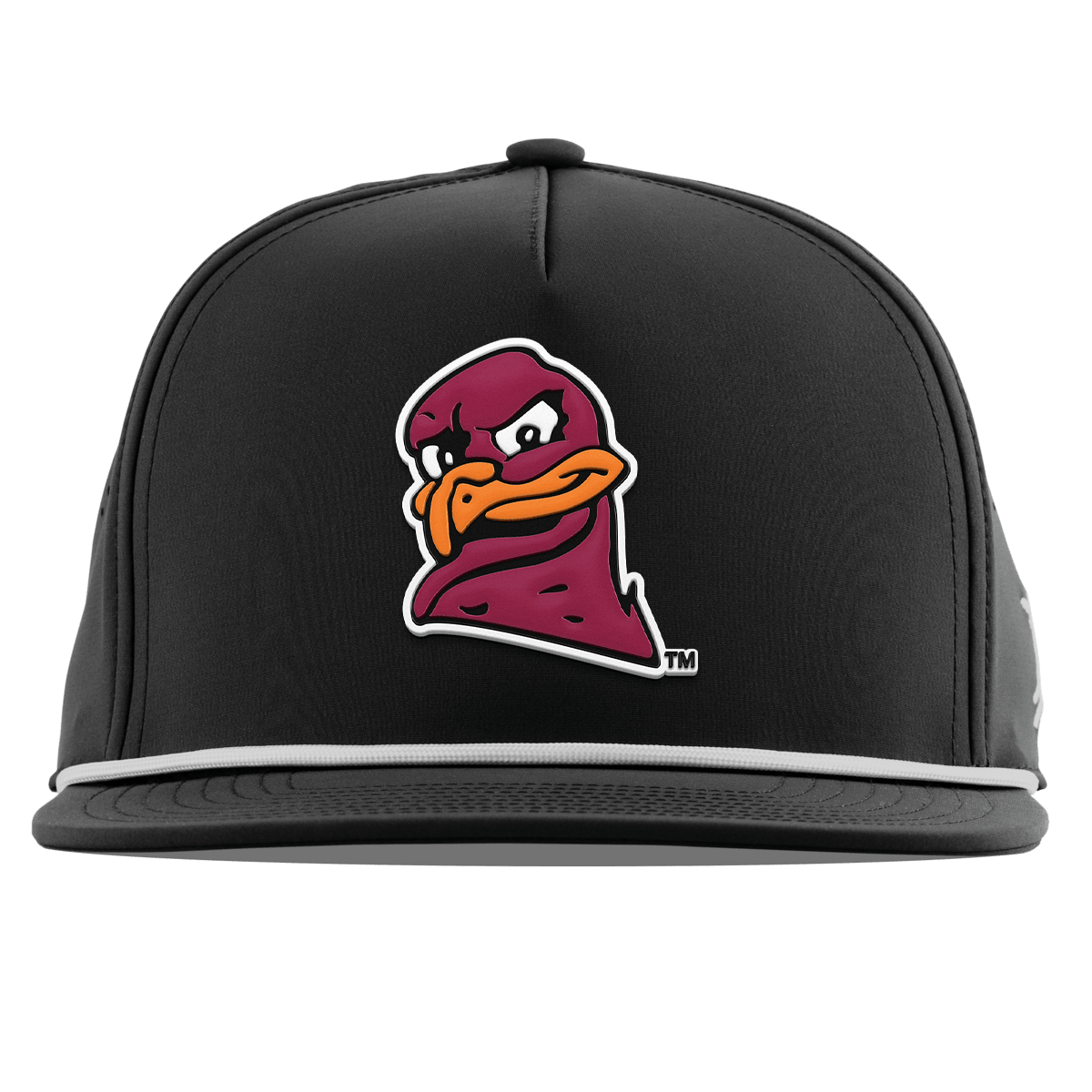 Virginia Tech University "HokieBird" Flat  5 Panel Rope Black