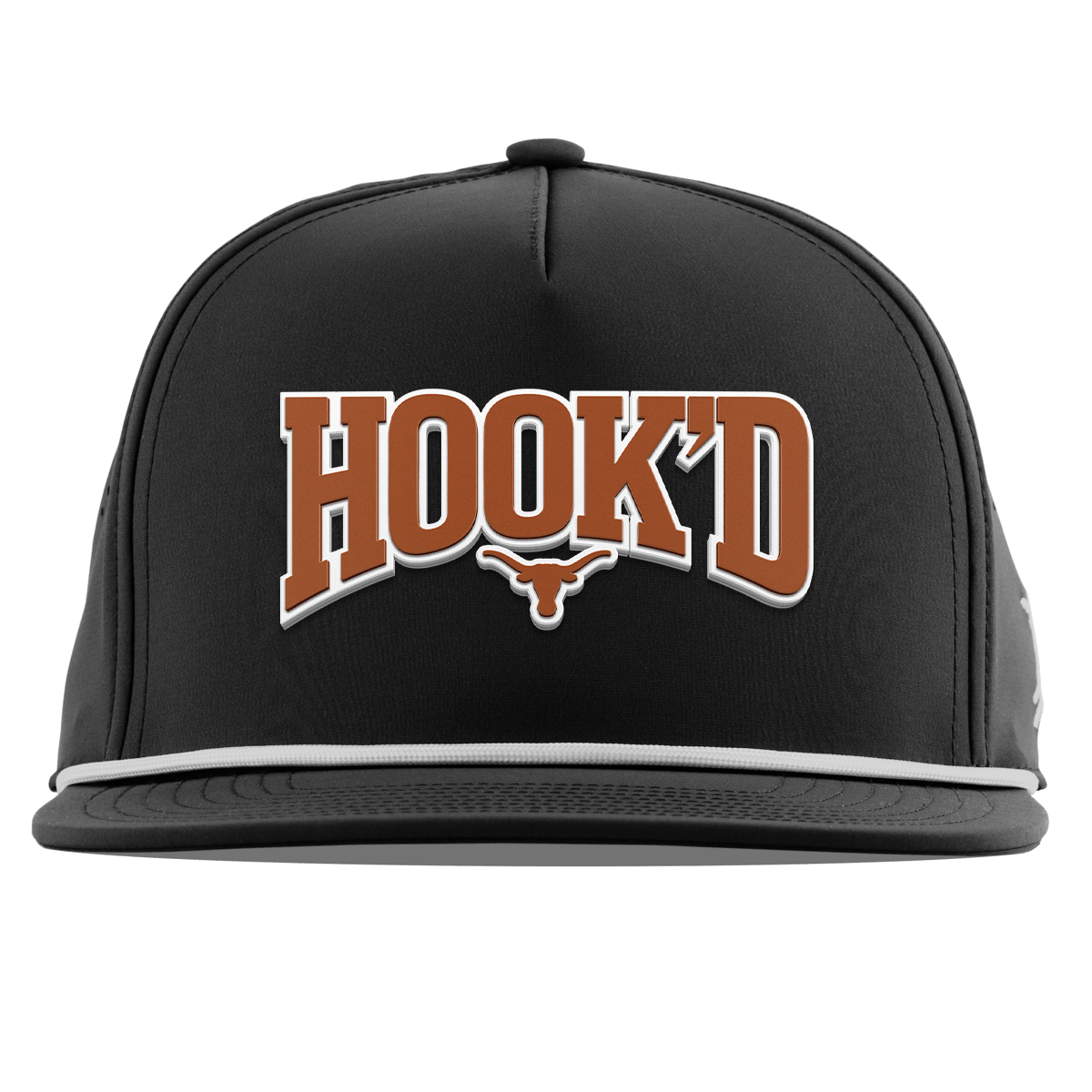 University of Texas "Hook'D" Flat 5 Panel Rope Black