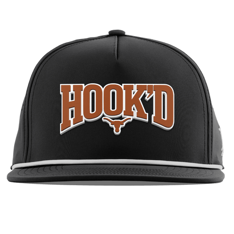 University of Texas "Hook'D" Flat 5 Panel Rope Black