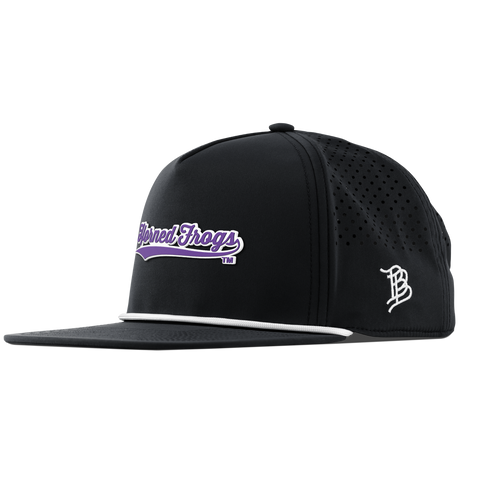 Texas Christian University "TCU Horned Frogs Scripts" Flat 5 Panel Rope Black