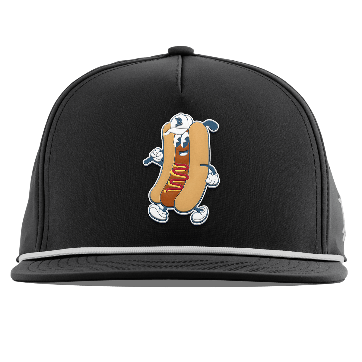 Hot Dog Buddy Flat 5 Panel Rope Black