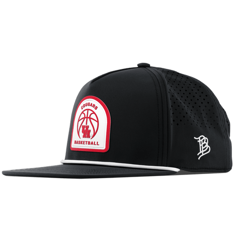 University of Houston "Houston Basketball" Flat 5 Panel Rope Black