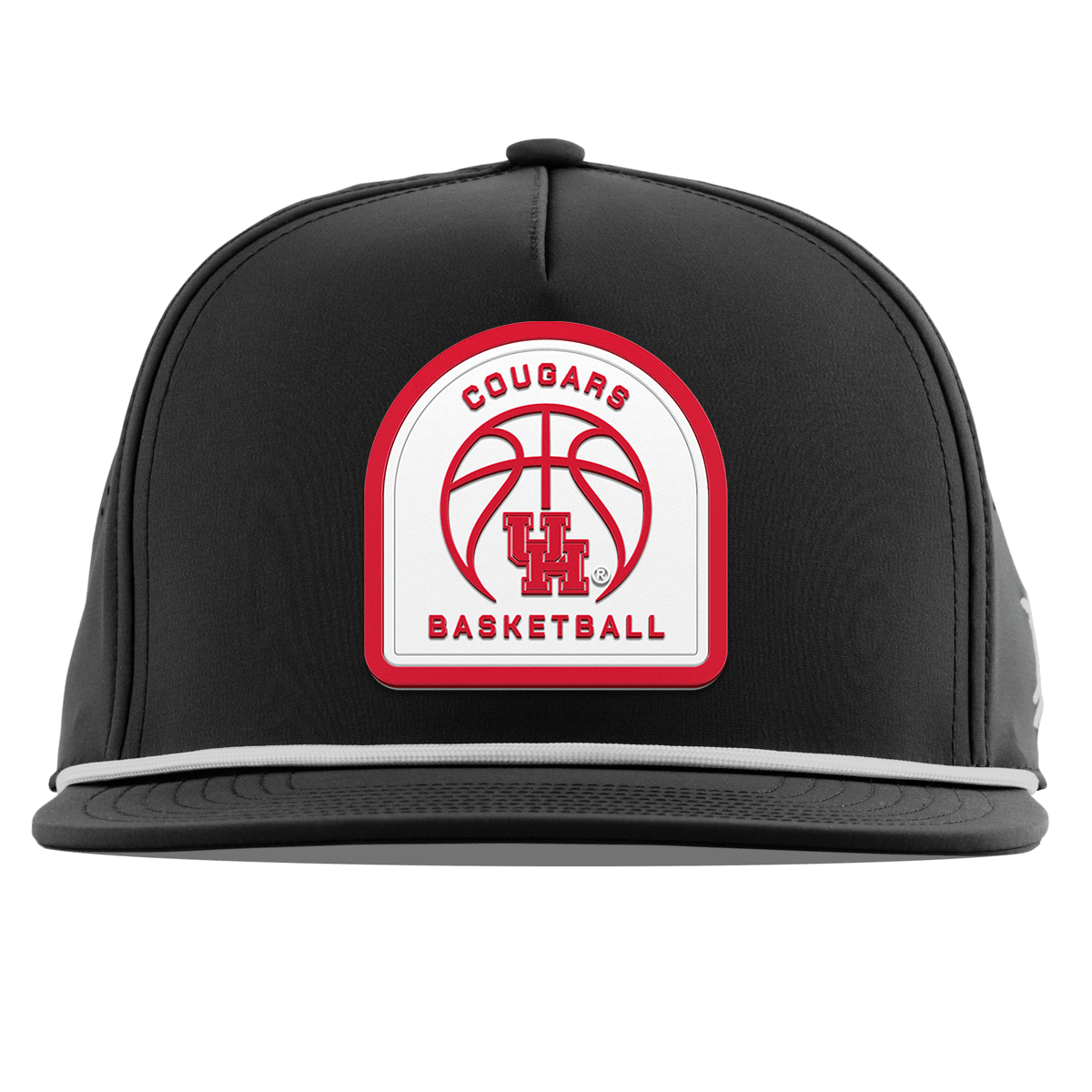 University of Houston "Houston Basketball" Flat 5 Panel Rope Black