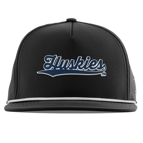 University of Connecticut "Huskies Script" Flat 5 Panel Rope Black