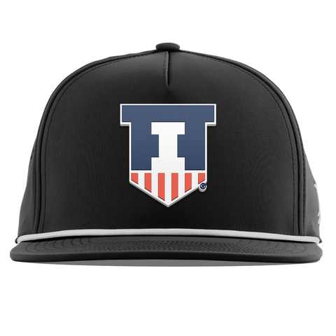 University of Illinois "Illinois Athletics" Flat 5 Panel Rope Black