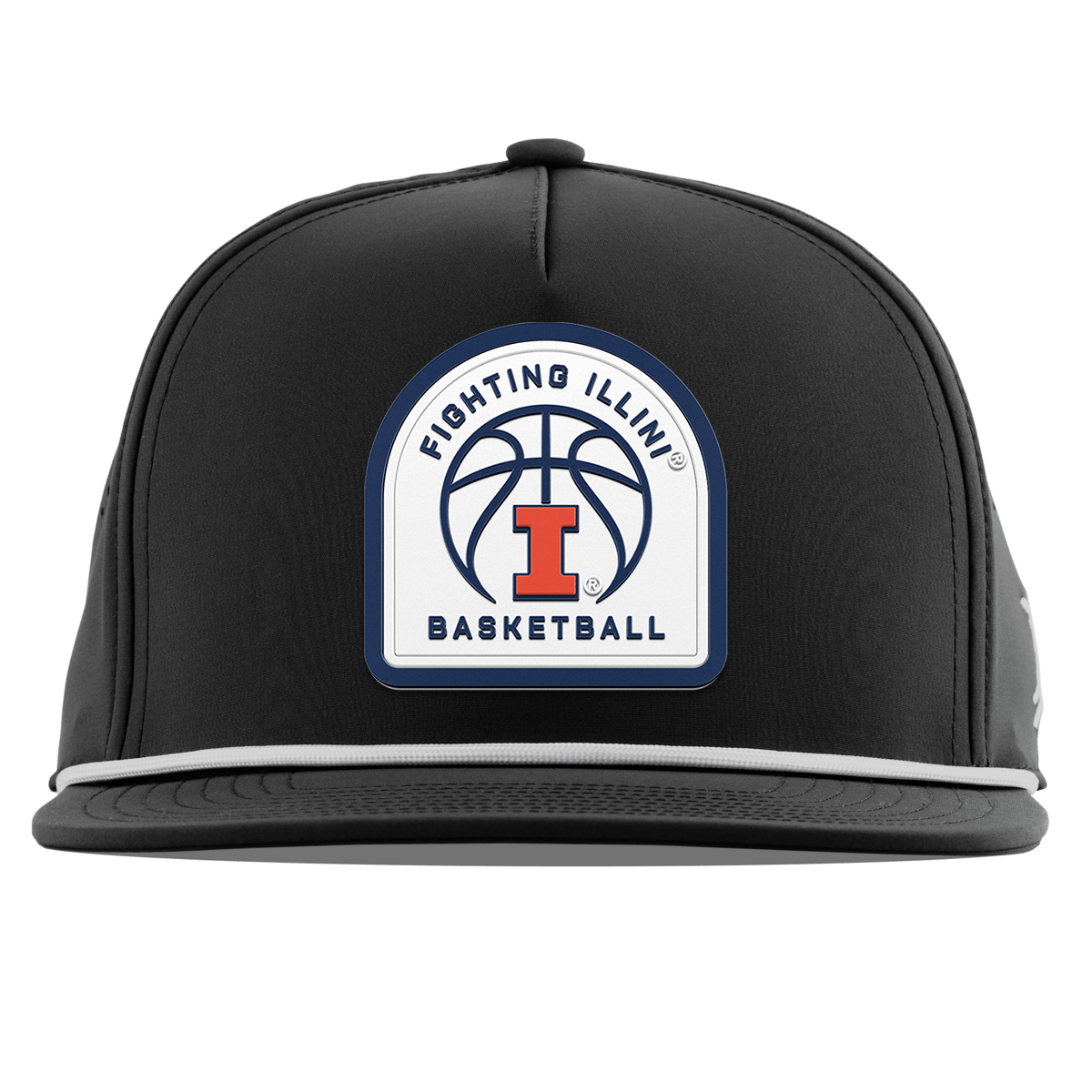 University of Illinois "Illinois Basketball" Flat 5 Panel Rope Black