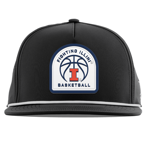 University of Illinois "Illinois Basketball" Flat 5 Panel Rope Black
