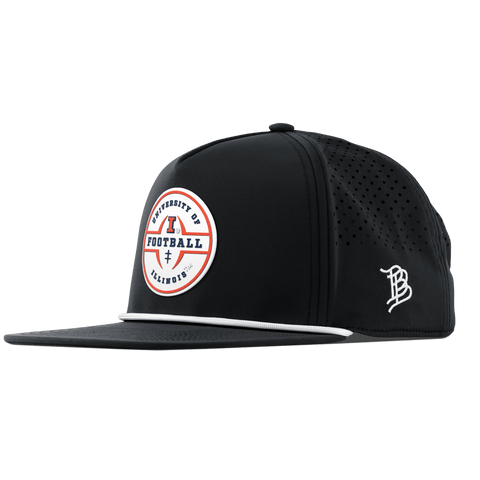 University of Illinois "Illinois Football Legacy" Flat 5 Panel Rope Black