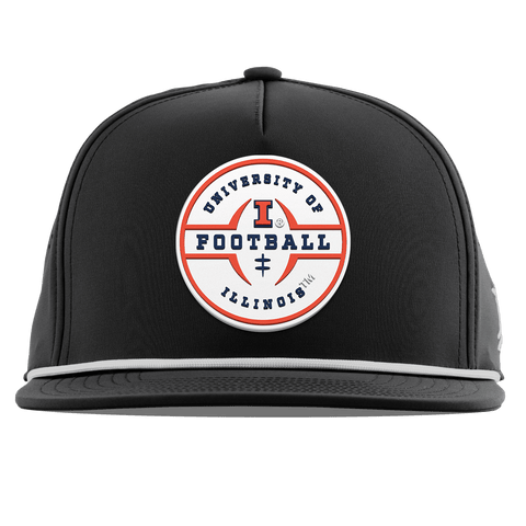 University of Illinois "Illinois Football Legacy" Flat 5 Panel Rope Black