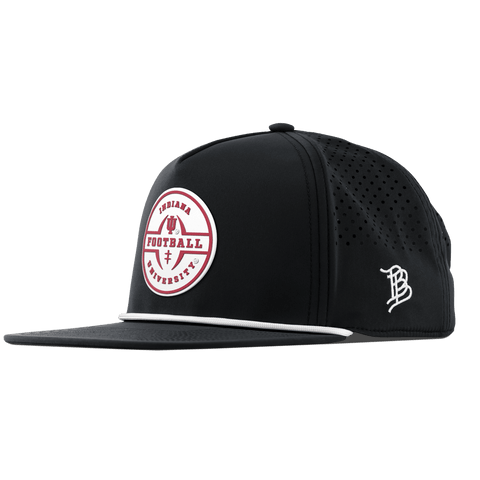 Indiana University "Indiana Football Legacy" Flat 5 Panel Rope Black