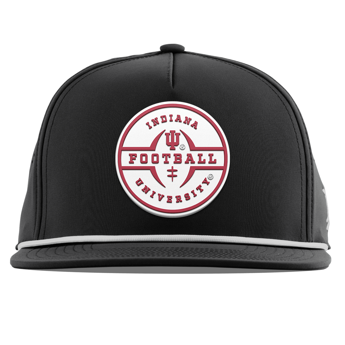 Indiana University "Indiana Football Legacy" Flat 5 Panel Rope Black