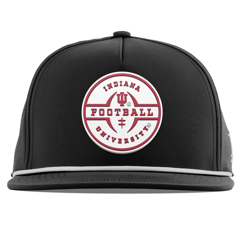 Indiana University "Indiana Football Legacy" Flat 5 Panel Rope Black