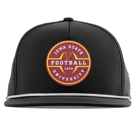 Iowa State University "Iowa State Football Legacy" Flat 5 Panel Rope Black